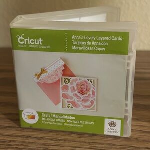 Cricut Anna Griffin Card Making Set with Pink and White Designs